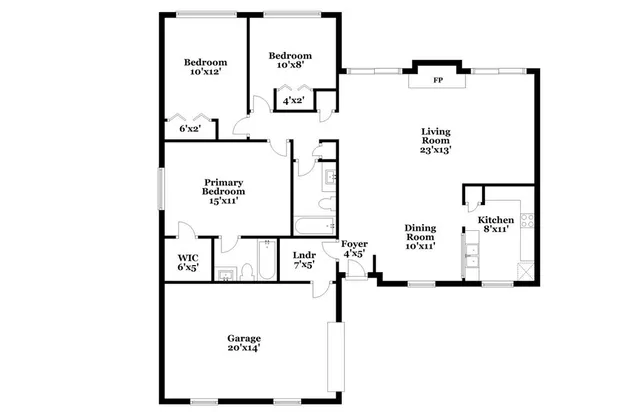 $1,870 | 3805 Big Leaf Lane, Fort Worth, TX 76137