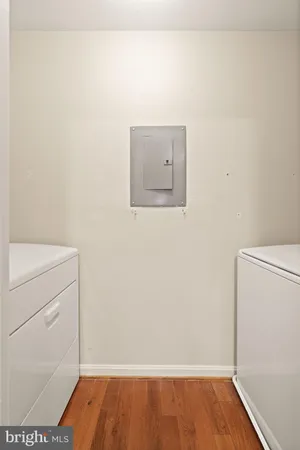 a view of small space with empty racks