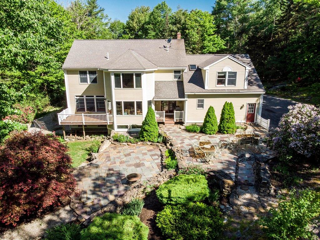 Professionally landscaped patio