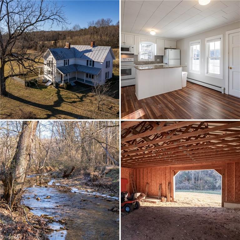 1892 farm house on approximately 13.1 acres in the peaceful Roaring River countryside.