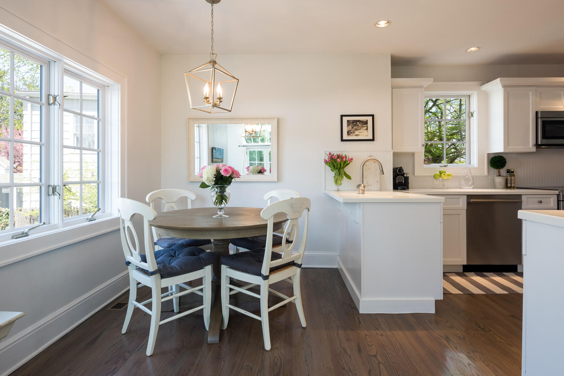 14 Drum Road Rowayton, CT 06853 - Photo 9 of 27 a dining room with furniture a window and wooden floor