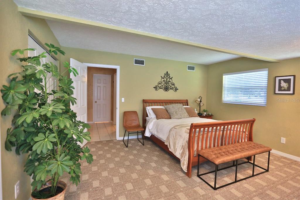 4888 Southwest 7th Avenue Road Ocala, FL 34471 - Photo 23 of 50 a bedroom with a bed and a potted plant