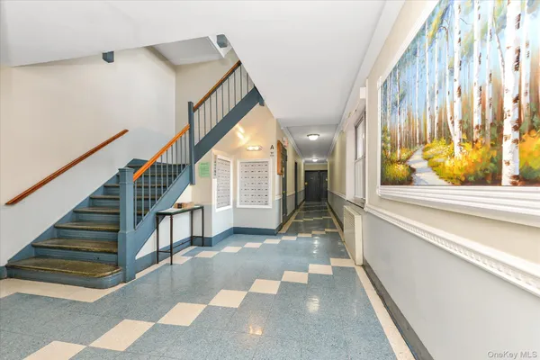 a view of an entryway with staircase