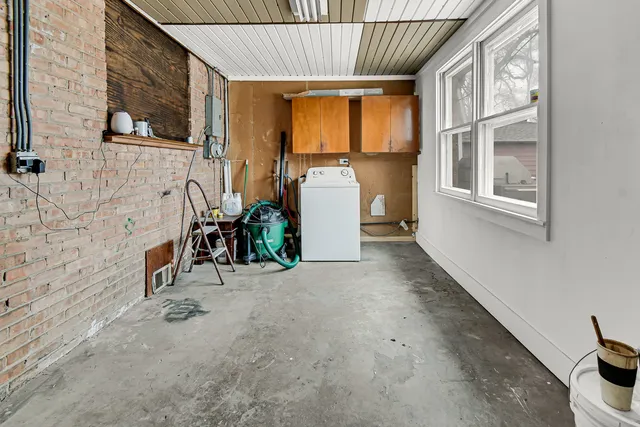 a view of storage and utility room