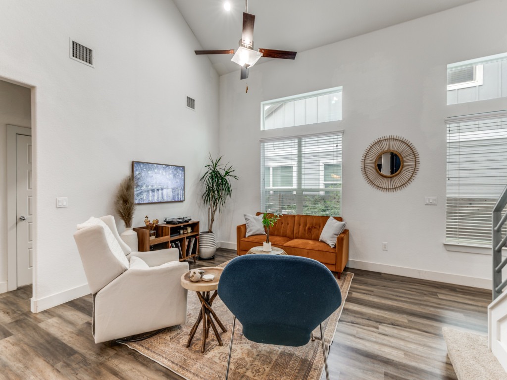 2204 Montague Street Austin, TX 78741 - Photo 10 of 25 a living room with furniture a rug and a large window
