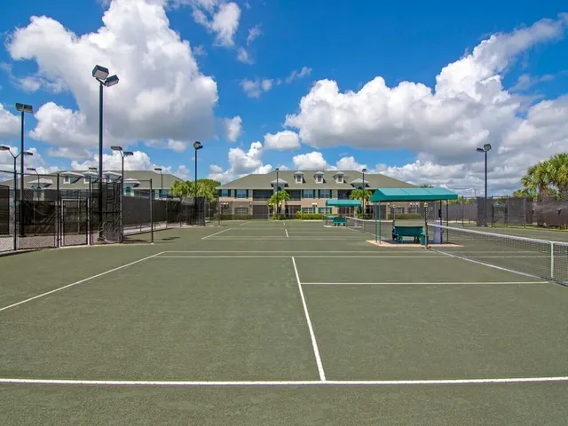 a view of a tennis court