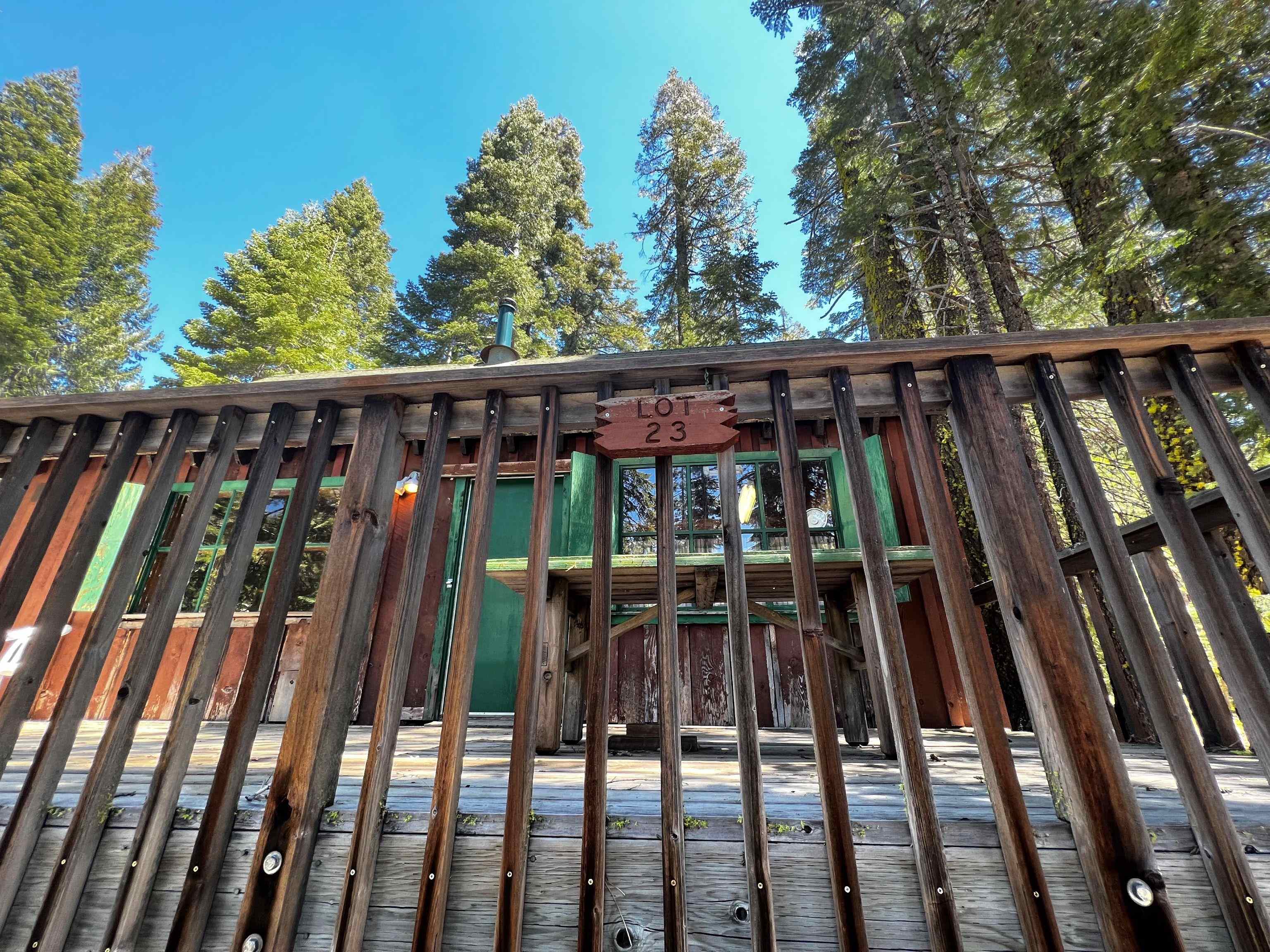 23 Haskell Creek Road, Unit 23 Calpine, CA 96124 - Photo 14 of 15 a view of outdoor space with deck and furniture