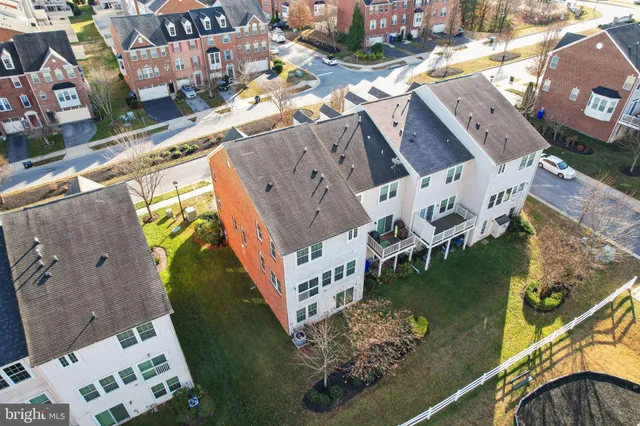a view of a street with sitting area