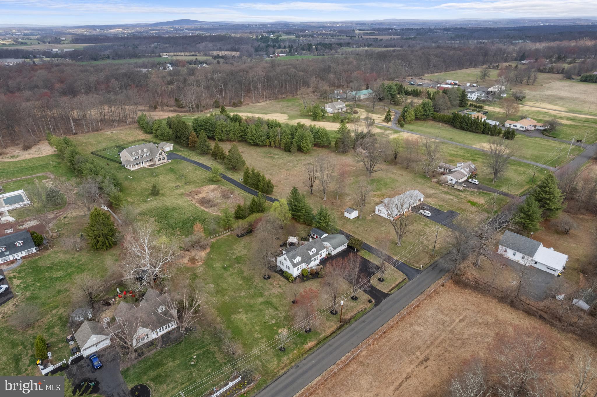 524 Scott Road Perkasie, PA 18944 - Photo 27 of 38 an aerial view of a house with a yard