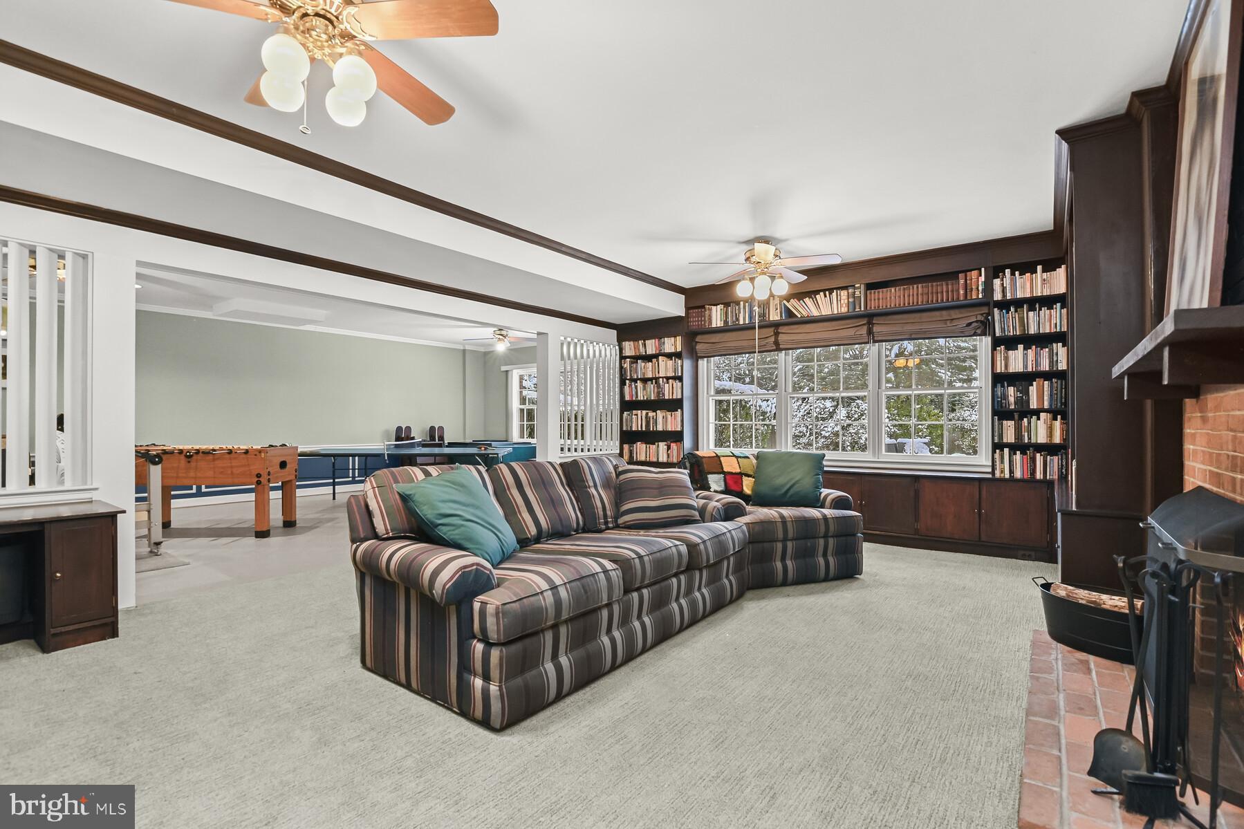 4907 Sangamore Road Bethesda, MD 20816 - Photo 33 of 44 Family room Lower level - view to exercise room