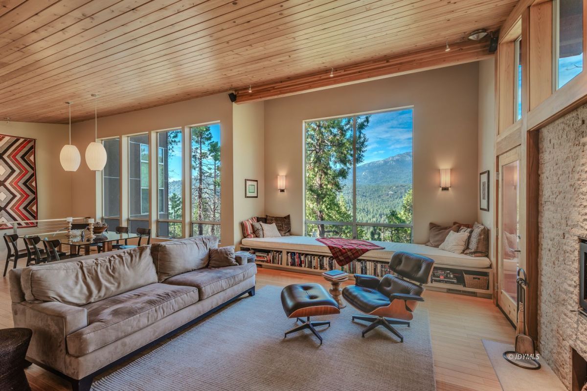 52522 Double View Drive Idyllwild, CA 92549 - Photo 27 of 72 a living room with furniture and a large window