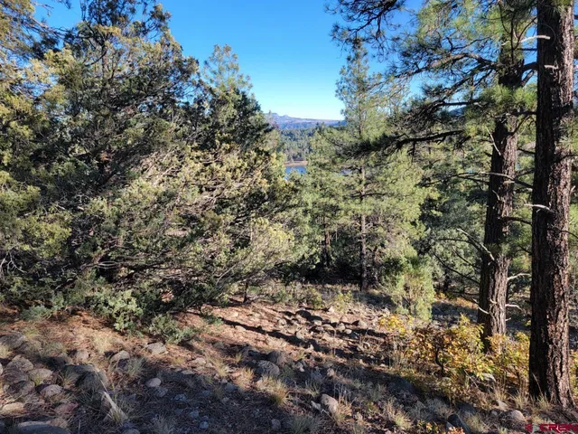 a view of lake and mountain