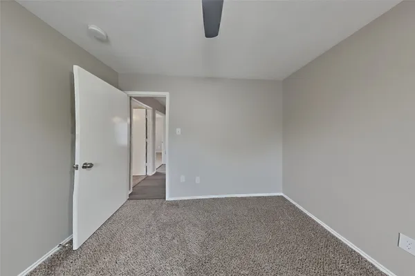 a view of an empty room