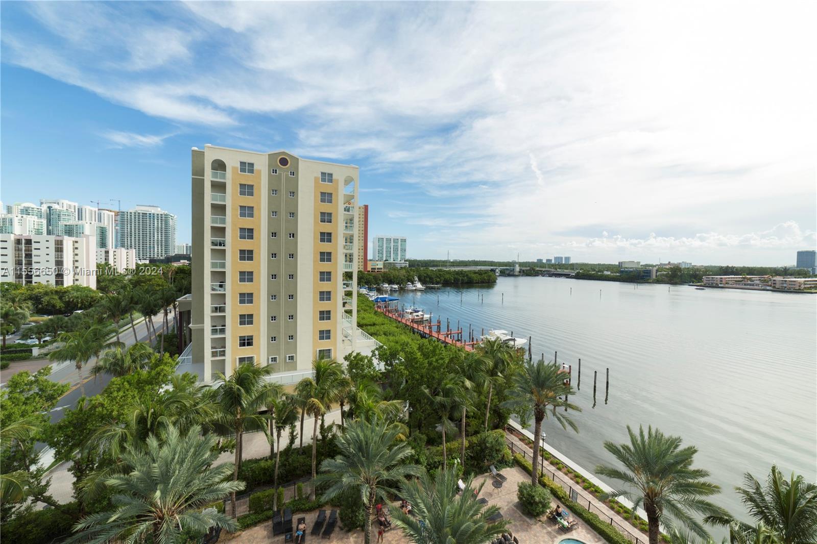 17100 North Bay Road, Unit 1402 Sunny Isles Beach, FL 33160 - Photo 13 of 25 a view of a lake with a city