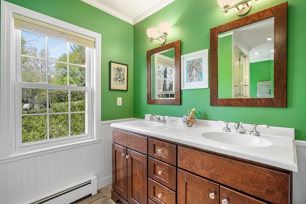 31 Malcolm Road Boston, MA 02130 - Photo 25 of 35 a bathroom with a sink and a mirror