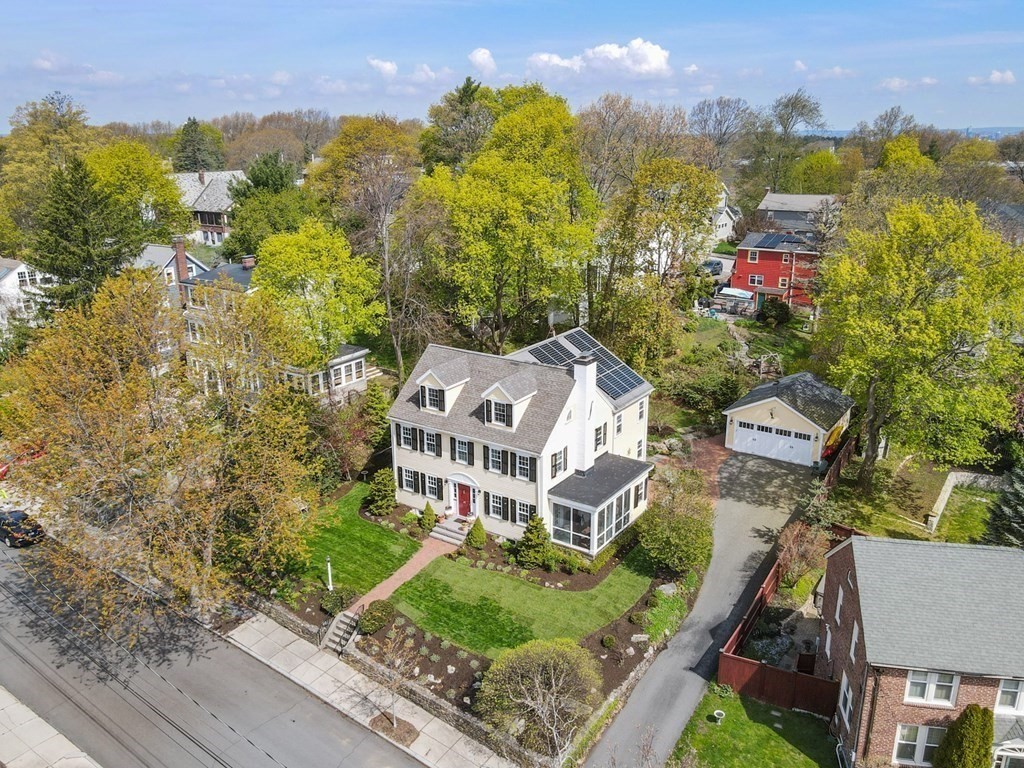 31 Malcolm Road Boston, MA 02130 - Photo 35 of 35 an aerial view of residential houses with outdoor space and trees