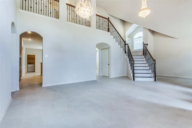 a view of an entryway with stairs