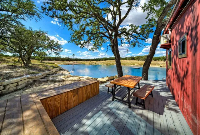 a view of an ocean and beach