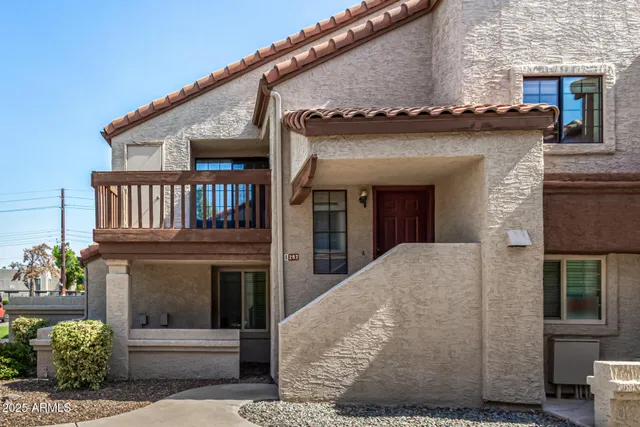 a front view of a house with entryway