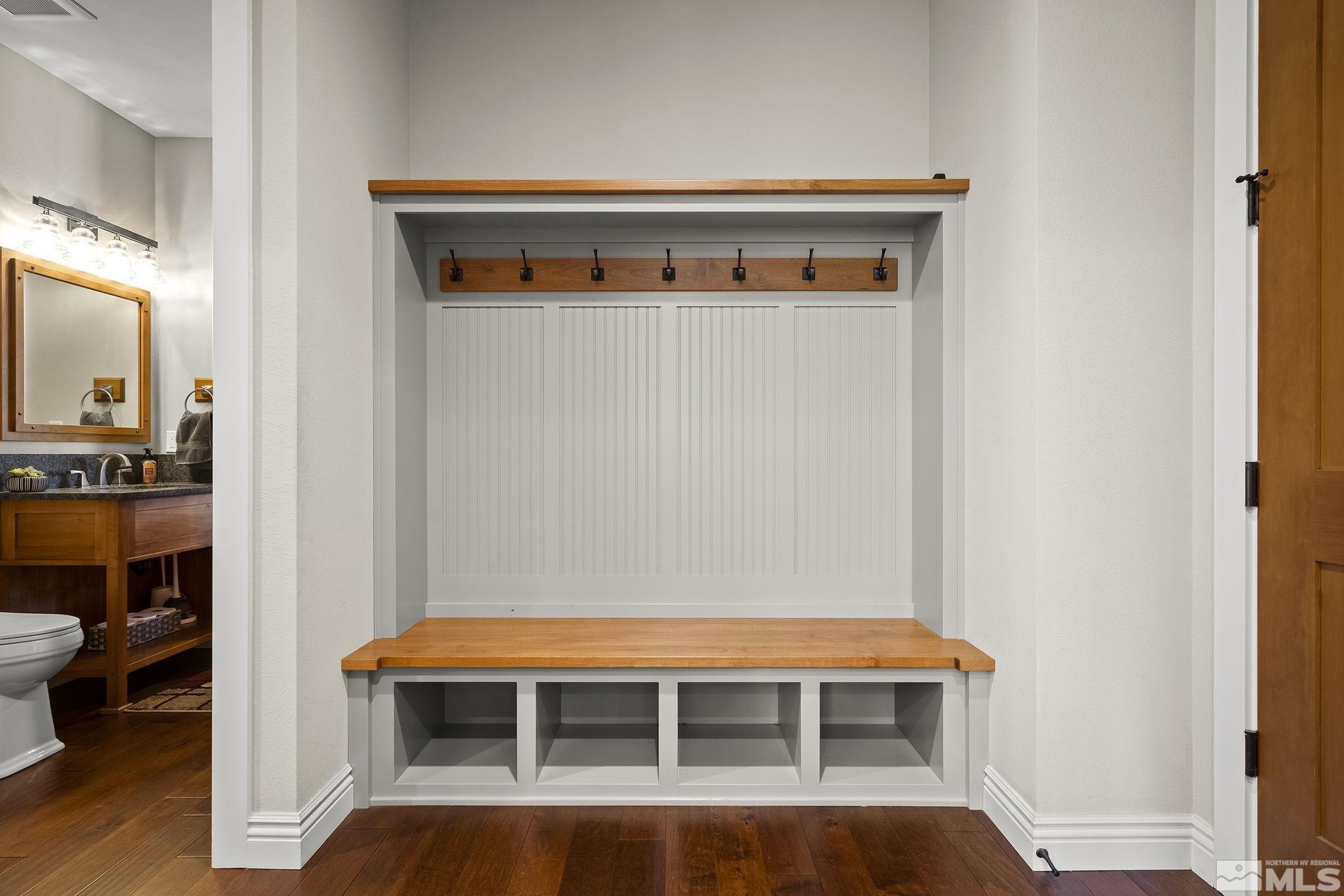 119 Five Creek Road Gardnerville, NV 89460 - Photo 25 of 40 a view of a room with wooden floor and lounge chair