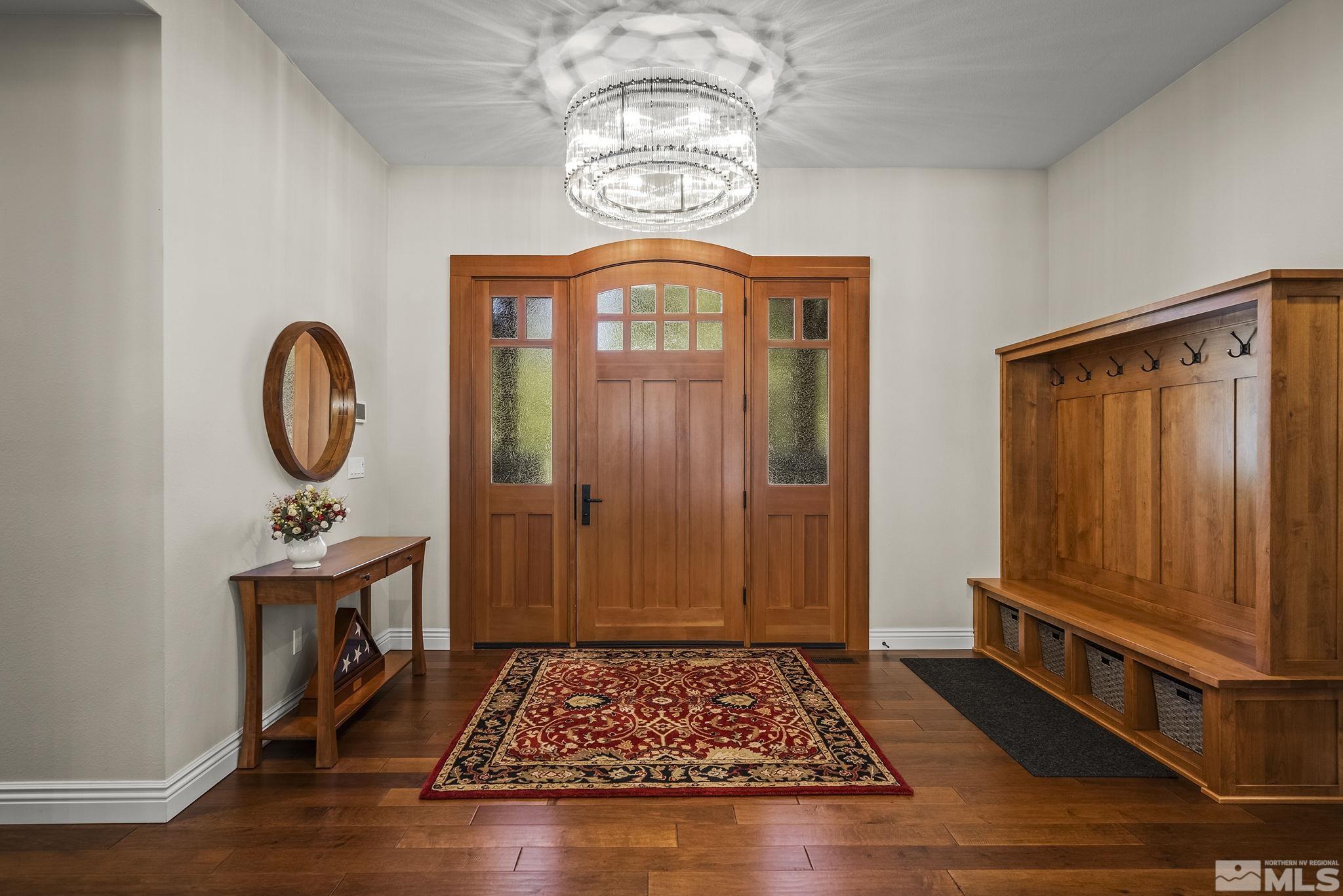 119 Five Creek Road Gardnerville, NV 89460 - Photo 7 of 40 a view of an entryway with wooden floor