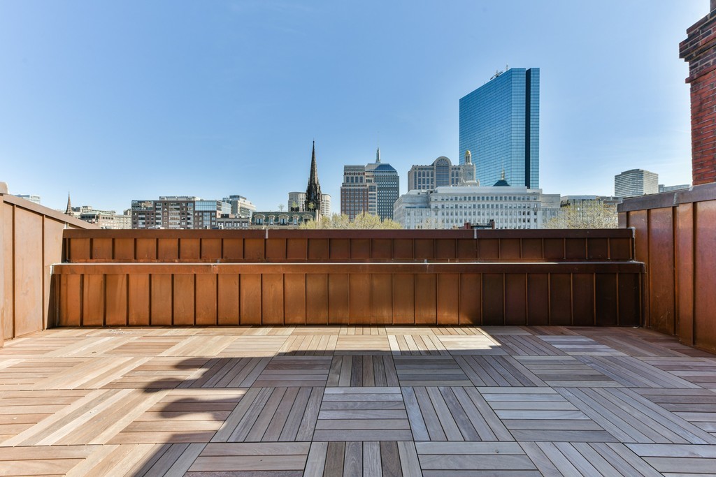 35 Commonwealth Avenue, Unit PH Boston, MA 02116 - Photo 23 of 25 a view of balcony with wooden floor