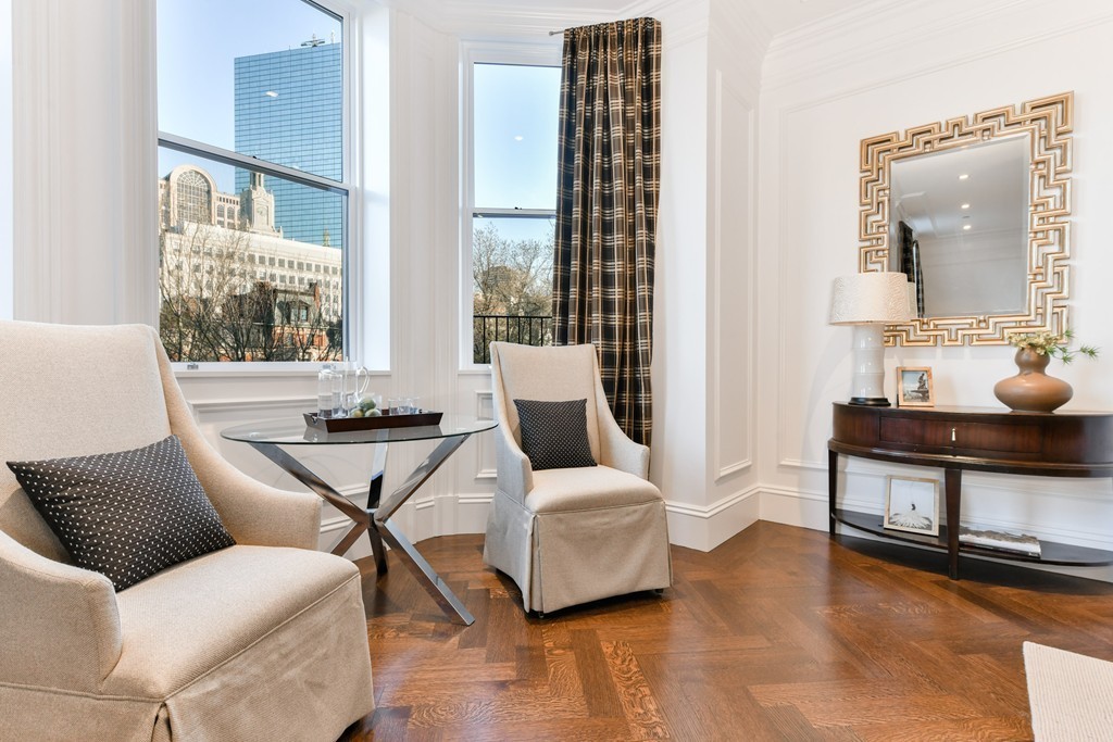 35 Commonwealth Avenue, Unit PH Boston, MA 02116 - Photo 3 of 25 a living room with furniture and a window
