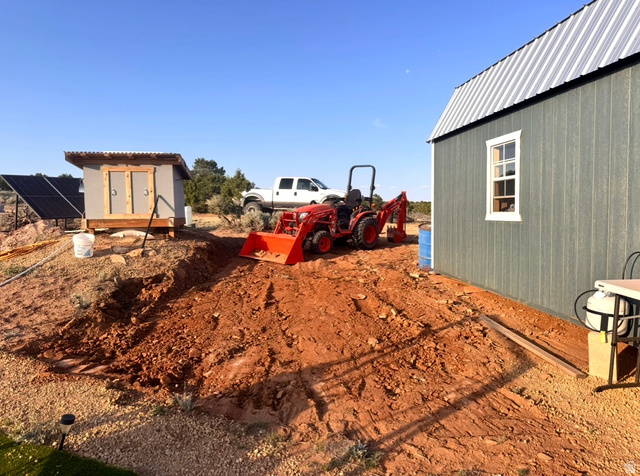 389 North Old Summit Road, Unit 19 Monticello, UT 84535 - Photo 16 of 19 Bunkhouse, cistern/pump house. Clearing spot for an addition to bunkhouse