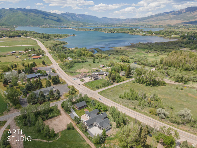 1188 South Old Trappers Loop Road Huntsville, UT 84317 - Photo 86 of 92 Aerial perspective showcasing a large body of water, distant mountains, and surrounding green landscapes