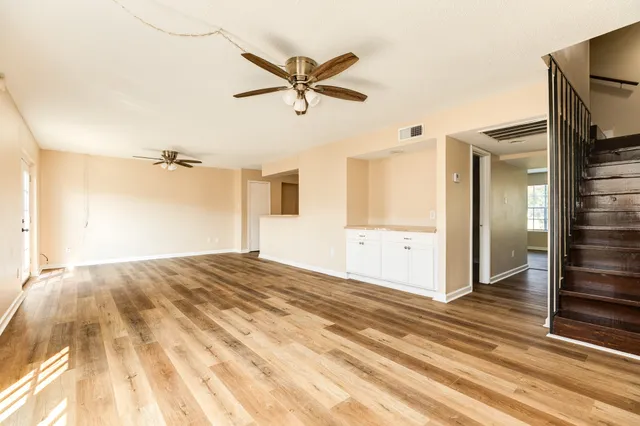 a view of a livingroom with a fireplace
