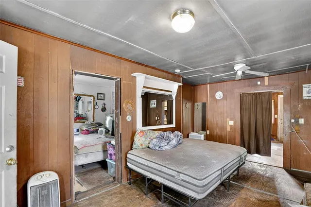 a view of an entryway with a carpet