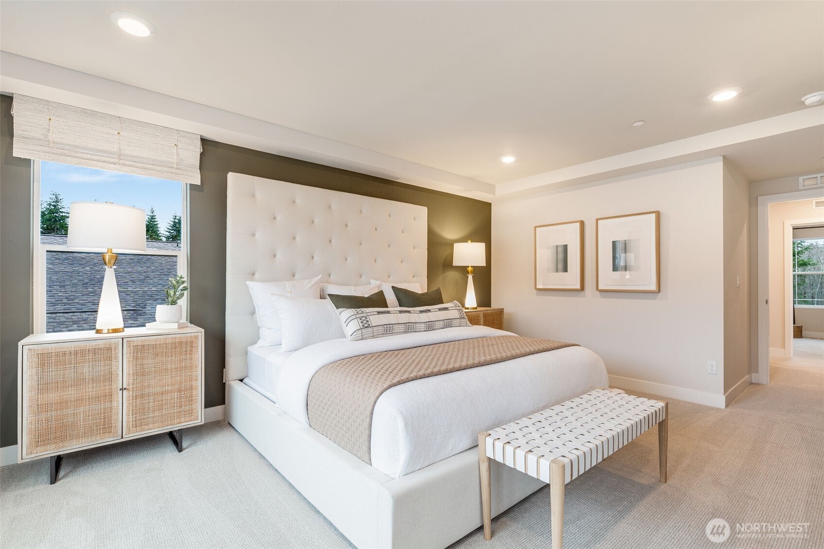 23338 Arbors Ter Road Northeast, Unit 201 Kingston, WA 98346 - Photo 12 of 17 a bedroom with a bed and a couch