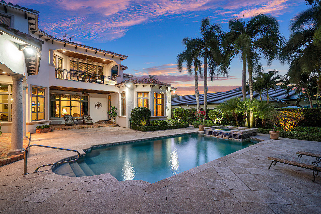 10380 Prestwick Road Boynton Beach, FL 33436 - Photo 39 of 51 Back Patio 2 Dusk