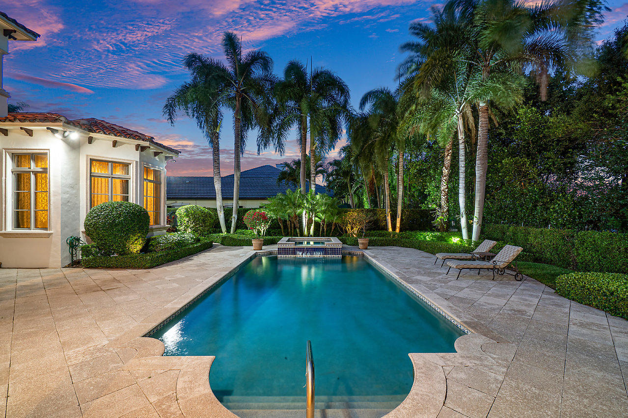10380 Prestwick Road Boynton Beach, FL 33436 - Photo 42 of 51 Pool Dusk