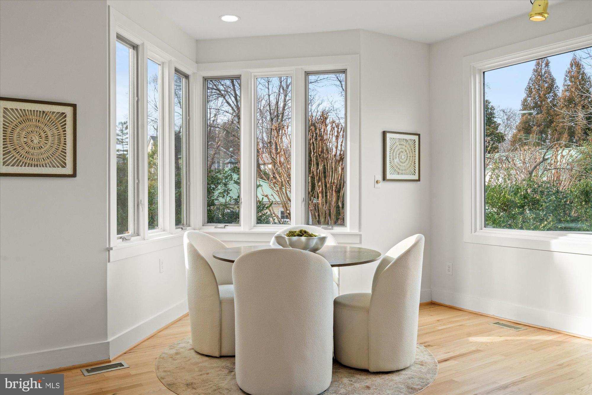 3803 Taylor Street Chevy Chase, MD 20815 - Photo 11 of 35 Breakfast area overlooks rear yard