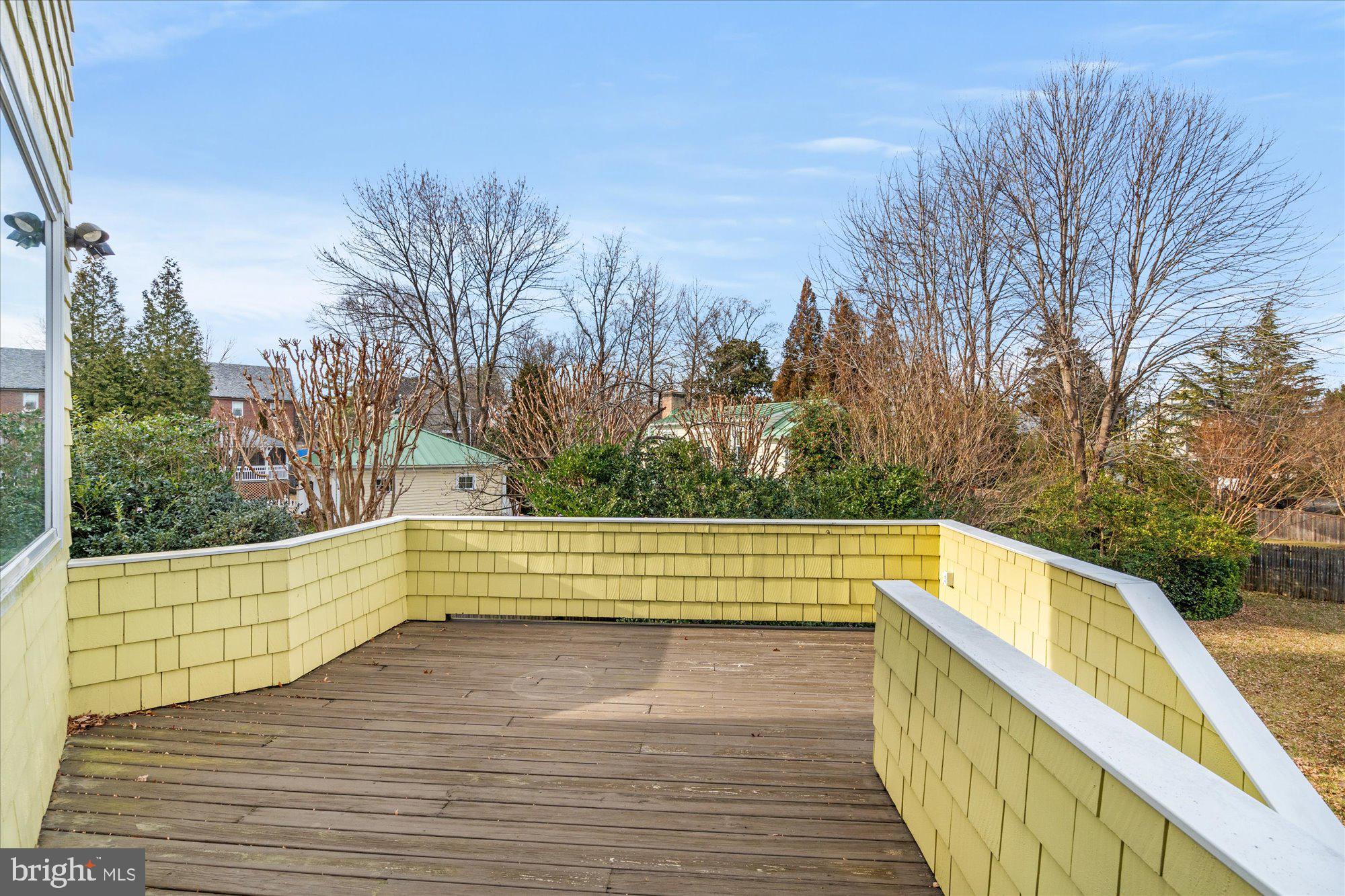 3803 Taylor Street Chevy Chase, MD 20815 - Photo 30 of 35 Expansive rear deck overlooks backyard