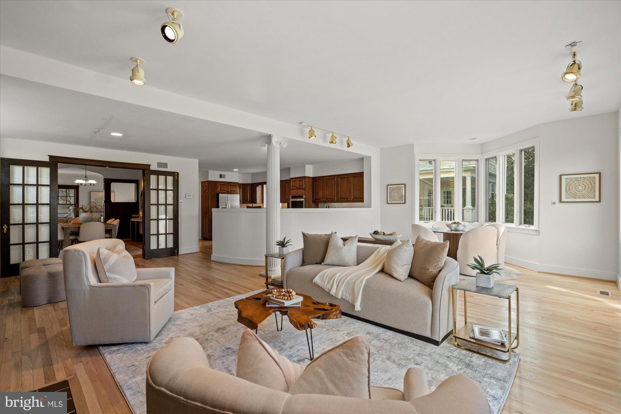 3803 Taylor Street Chevy Chase, MD 20815 - Photo 9 of 35 Family room is open to kitchen and rear deck