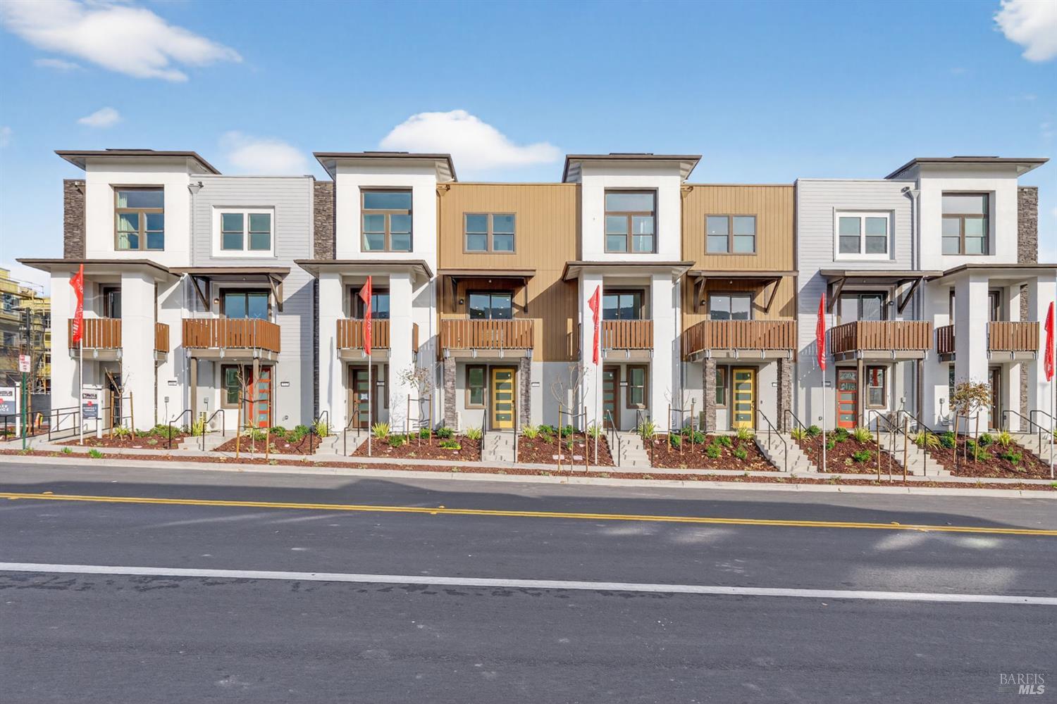 Home is under construction - exterior of the model homes.