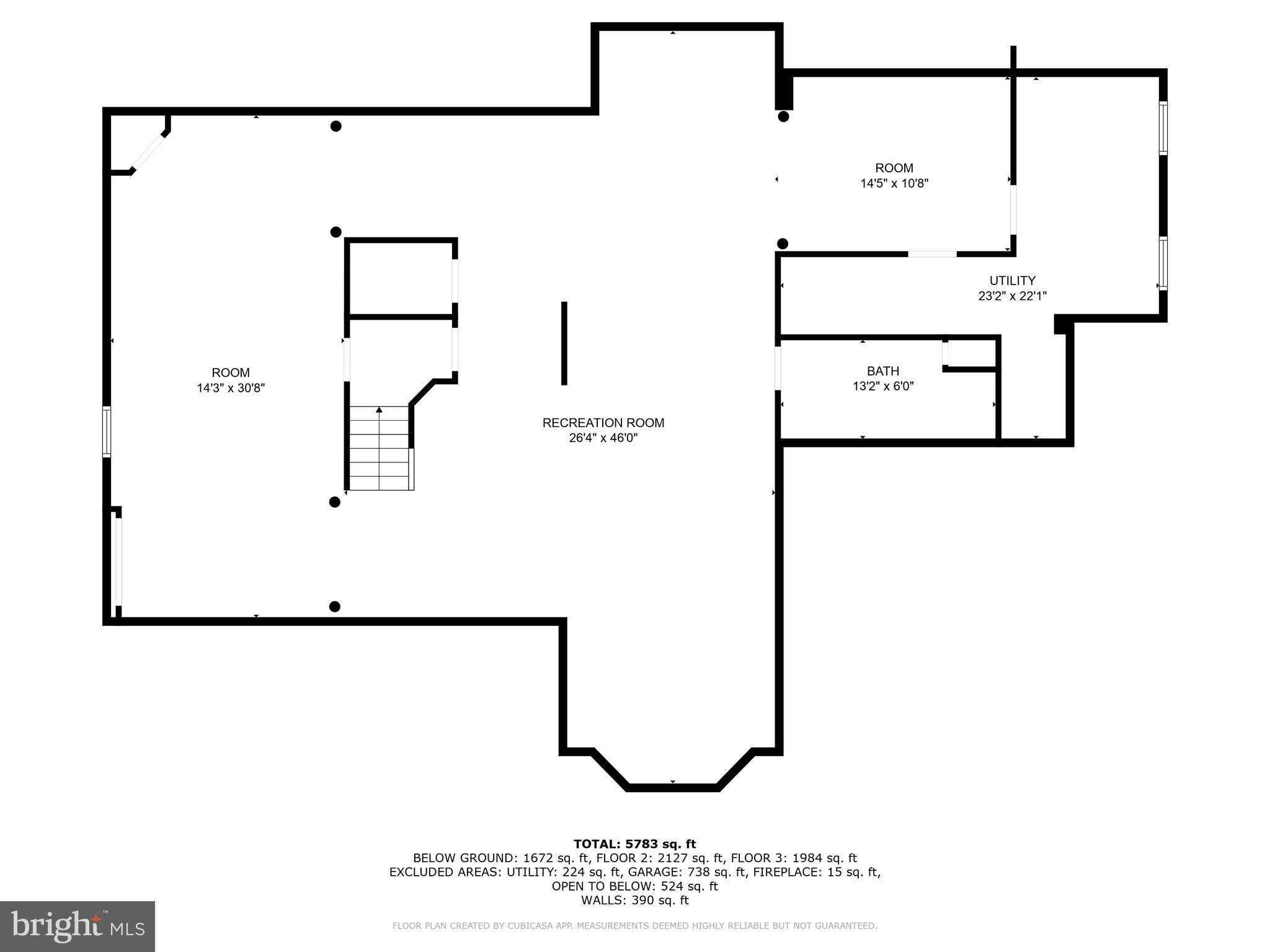 252 Grandview Road Skillman, NJ 08558 - Photo 29 of 29 Finished Basement Floorplan