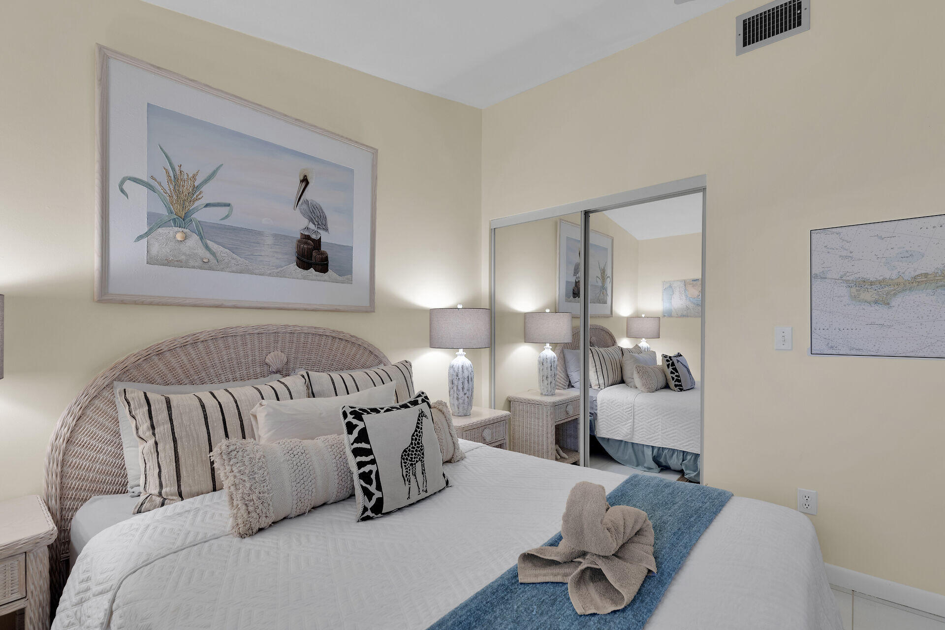 651 9th Street Key Colony Beach, FL 33051 - Photo 31 of 53 a bed room with a bed and a painting