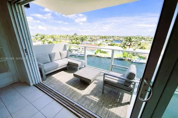 a view of outdoor space with seating