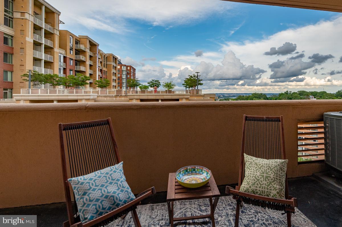 1301 North Courthouse Road, Unit 1106 Arlington, VA 22201 - Photo 5 of 48 Open-air balcony with AMAZING VIEWS of DC