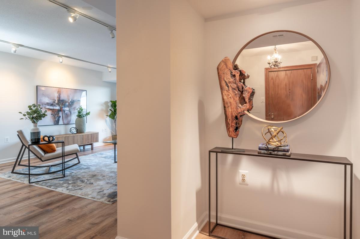 1301 North Courthouse Road, Unit 1106 Arlington, VA 22201 - Photo 9 of 48 Welcoming entry and mood lighting