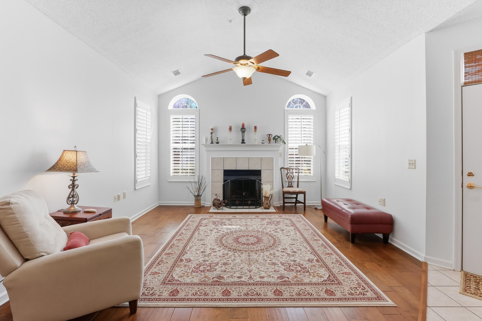 1075 Oak Timber Circle, Unit 69 Collierville, TN 38017 - Photo 9 of 35 a living room with furniture and a fireplace