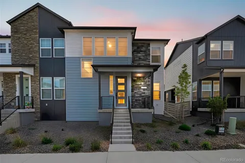 a front view of a house