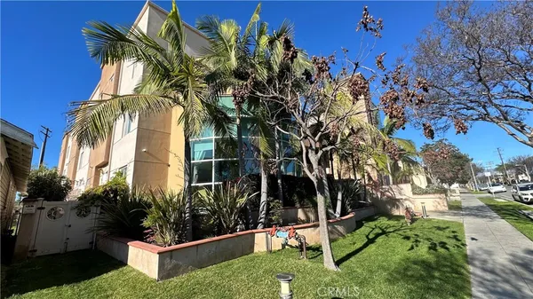 a view of a backyard with plants