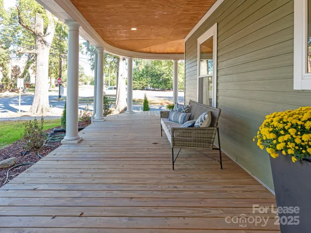 a house view with a seating space