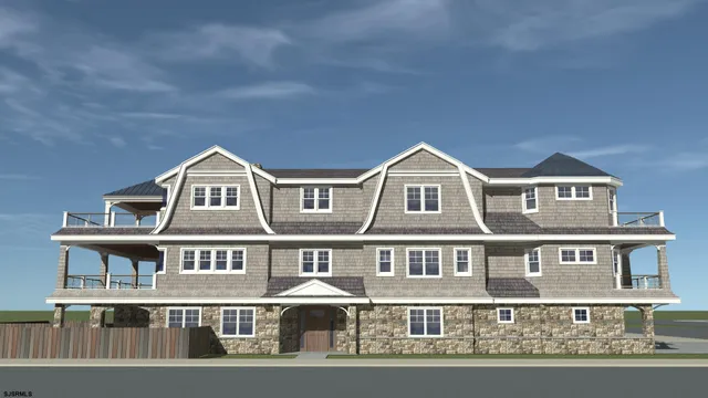 a front view of residential houses with street