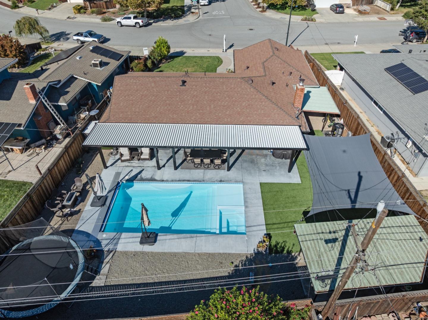 1231 Westward Drive Hollister, CA 95023 - Photo 60 of 68 an aerial view of a house with a garden
