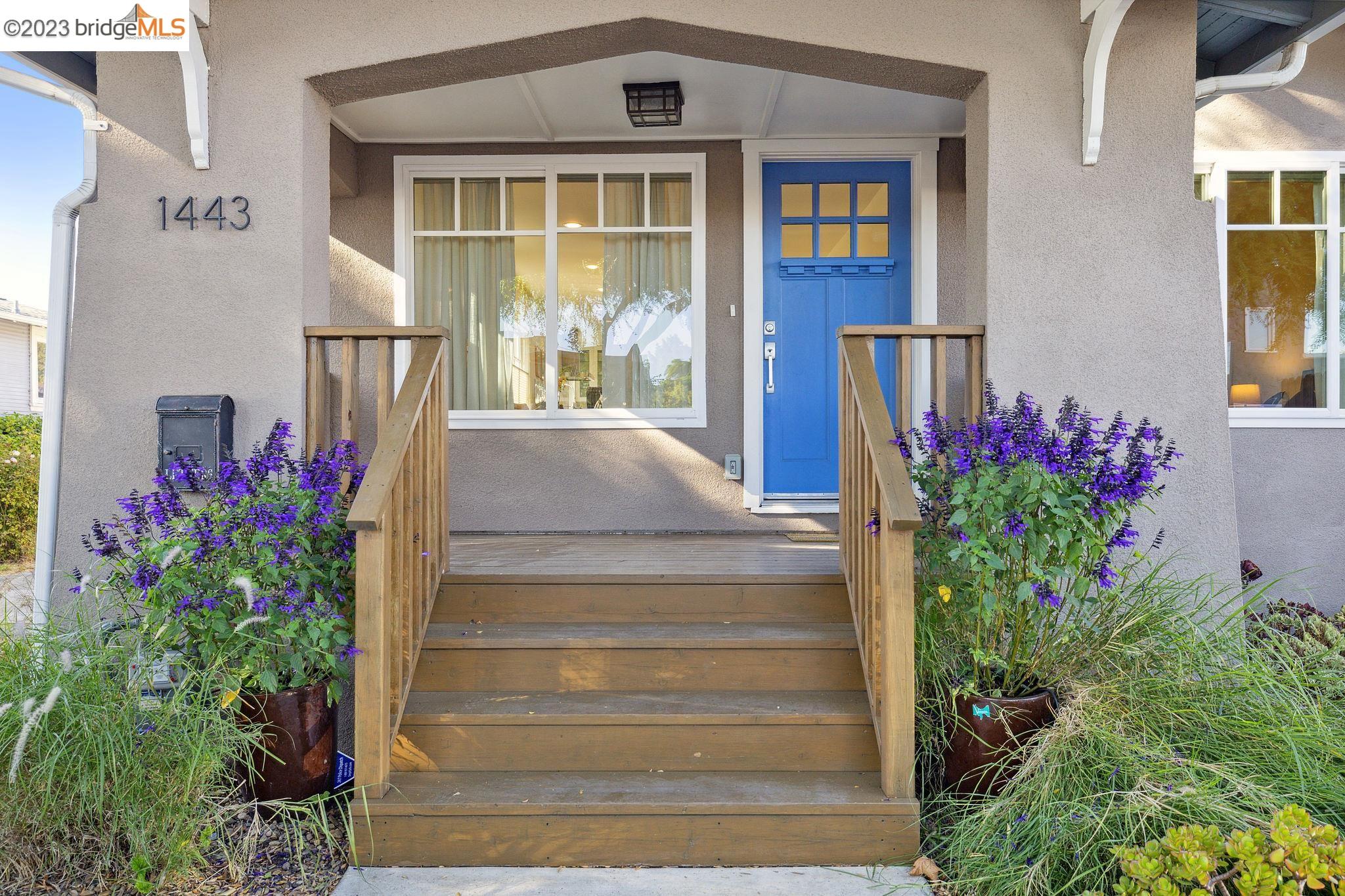 a front view of a house with entryway